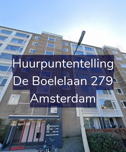 Foto gevel Huurpuntentelling voor De Boelelaan 279, Amsterdam