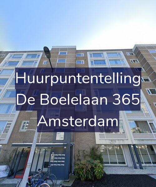 Foto gevel Huurpuntentelling voor De Boelelaan 365, Amsterdam