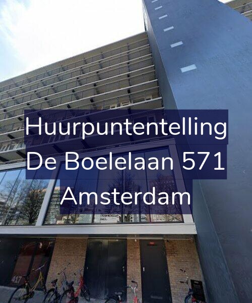 Foto gevel Huurpuntentelling voor De Boelelaan 571, Amsterdam