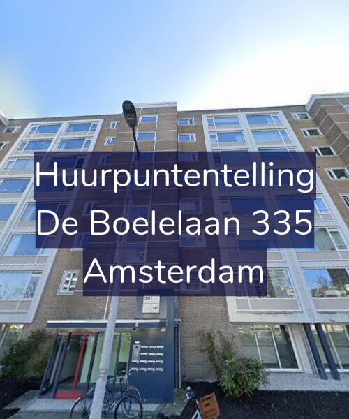 Foto gevel Huurpuntentelling voor De Boelelaan 335, Amsterdam