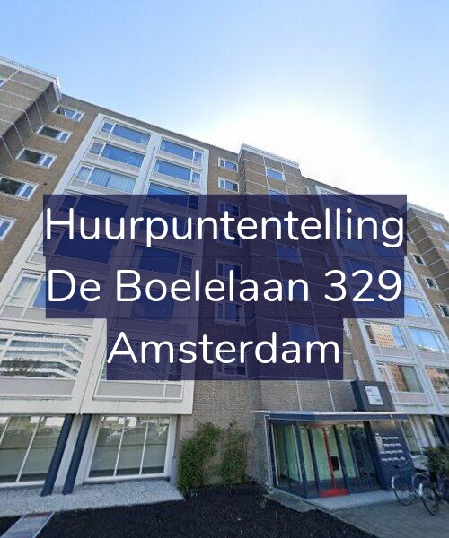 Foto gevel Huurpuntentelling voor De Boelelaan 329, Amsterdam