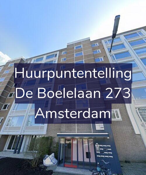 Foto gevel Huurpuntentelling voor De Boelelaan 273, Amsterdam