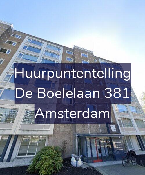 Foto gevel Huurpuntentelling voor De Boelelaan 381, Amsterdam