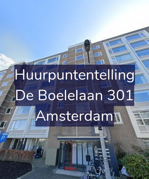Foto gevel Huurpuntentelling voor De Boelelaan 301, Amsterdam
