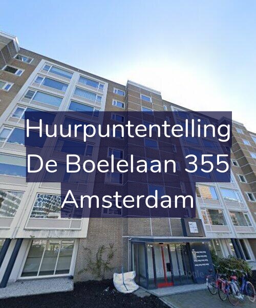 Foto gevel Huurpuntentelling voor De Boelelaan 355, Amsterdam