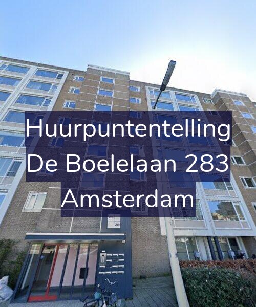 Foto gevel Huurpuntentelling voor De Boelelaan 283, Amsterdam