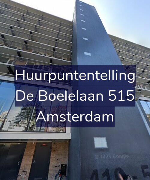 Foto gevel Huurpuntentelling voor De Boelelaan 515, Amsterdam