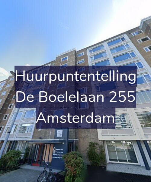 Foto gevel Huurpuntentelling voor De Boelelaan 255, Amsterdam