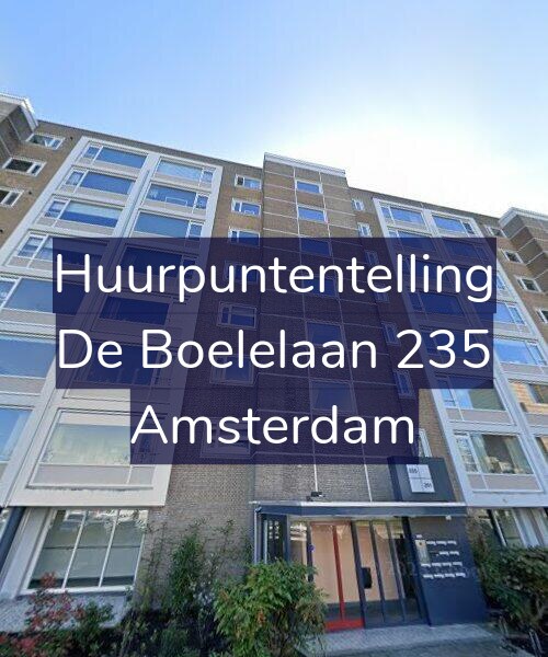 Foto gevel Huurpuntentelling voor De Boelelaan 235, Amsterdam