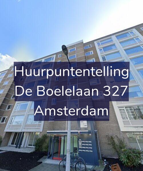 Foto gevel Huurpuntentelling voor De Boelelaan 327, Amsterdam