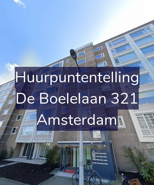 Foto gevel Huurpuntentelling voor De Boelelaan 321, Amsterdam