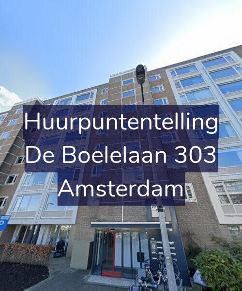 Foto gevel Huurpuntentelling voor De Boelelaan 303, Amsterdam