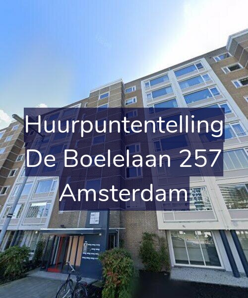 Foto gevel Huurpuntentelling voor De Boelelaan 257, Amsterdam