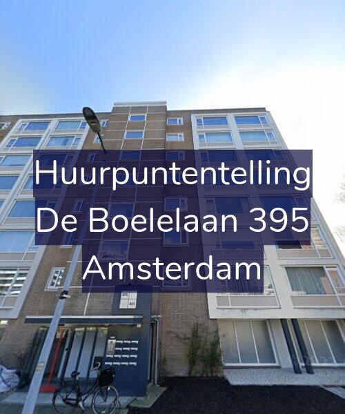 Foto gevel Huurpuntentelling voor De Boelelaan 395, Amsterdam