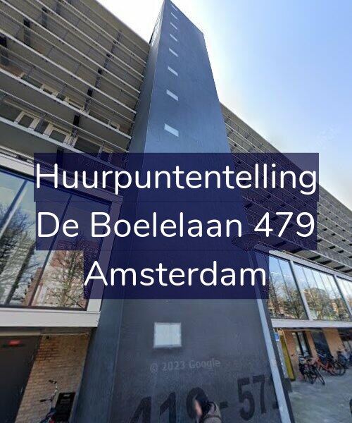 Foto gevel Huurpuntentelling voor De Boelelaan 479, Amsterdam