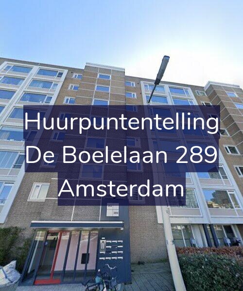 Foto gevel Huurpuntentelling voor De Boelelaan 289, Amsterdam