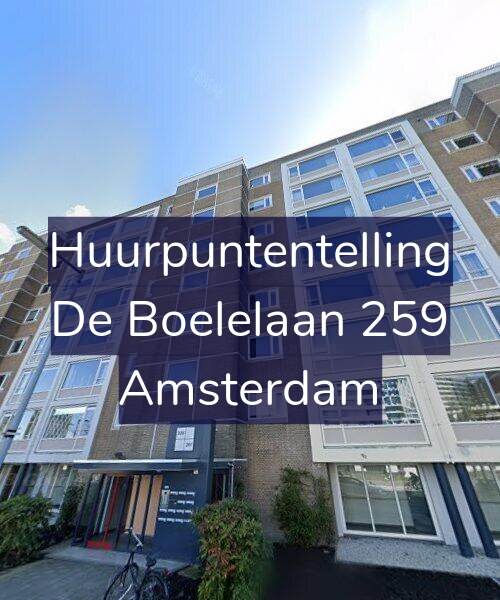 Foto gevel Huurpuntentelling voor De Boelelaan 259, Amsterdam