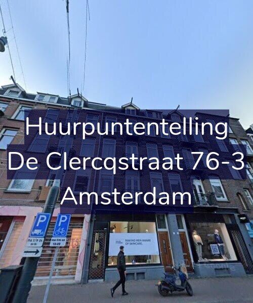 Foto gevel Huurpuntentelling voor De Clercqstraat 76-3, Amsterdam