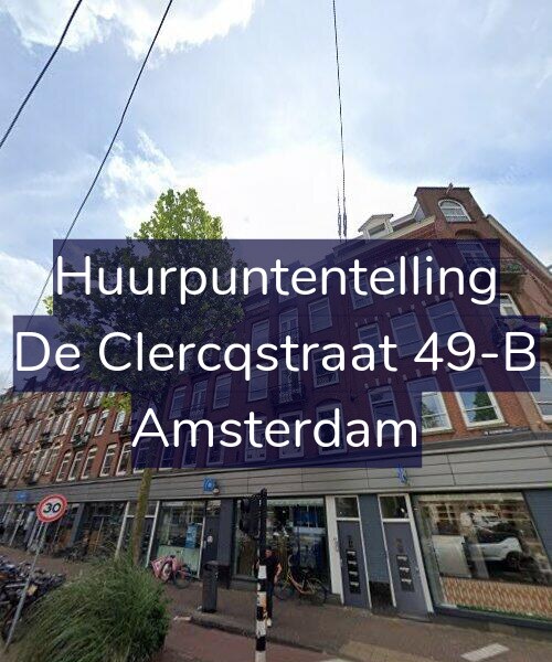 Foto gevel Huurpuntentelling voor De Clercqstraat 49-B, Amsterdam