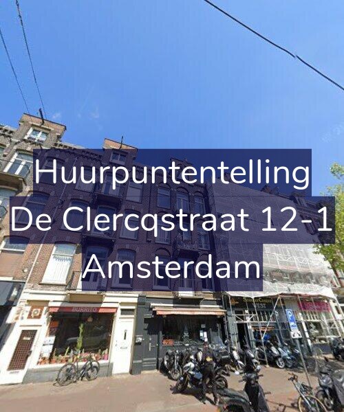 Foto gevel Huurpuntentelling voor De Clercqstraat 12-1, Amsterdam