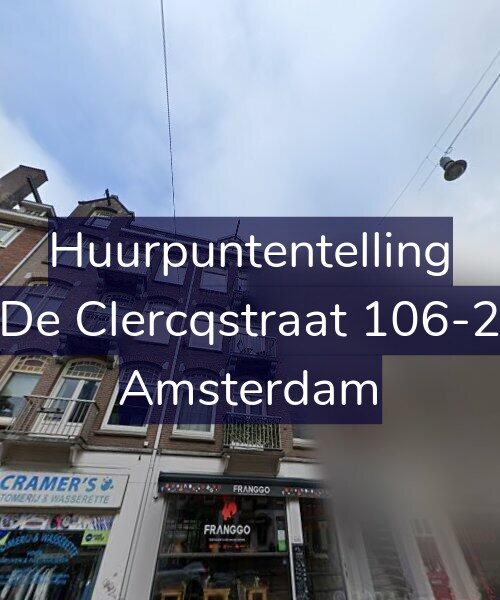 Foto gevel Huurpuntentelling voor De Clercqstraat 106-2, Amsterdam