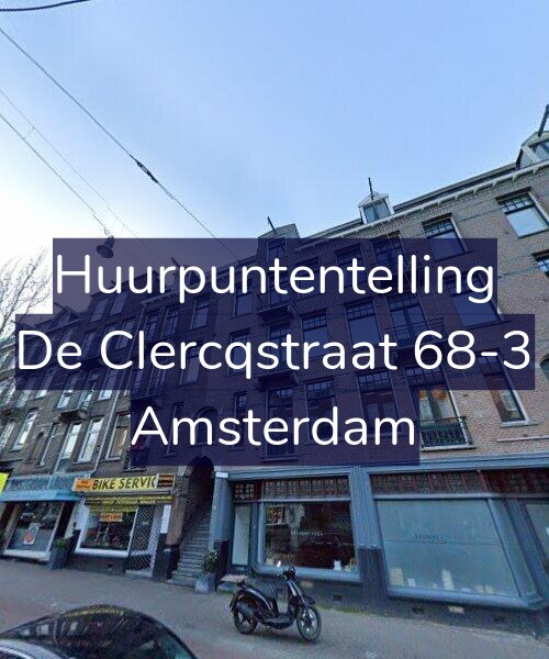 Foto gevel Huurpuntentelling voor De Clercqstraat 68-3, Amsterdam