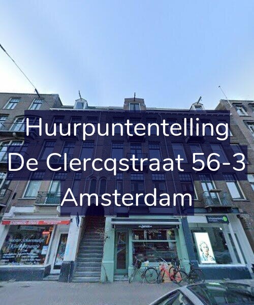 Foto gevel Huurpuntentelling voor De Clercqstraat 56-3, Amsterdam