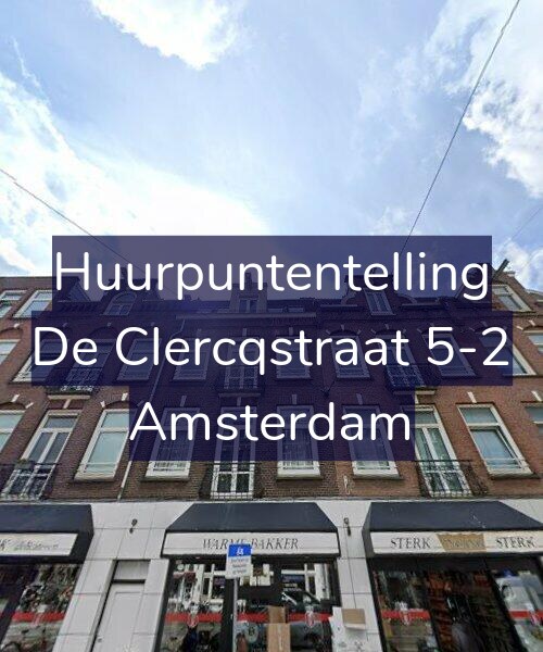 Foto gevel Huurpuntentelling voor De Clercqstraat 5-2, Amsterdam
