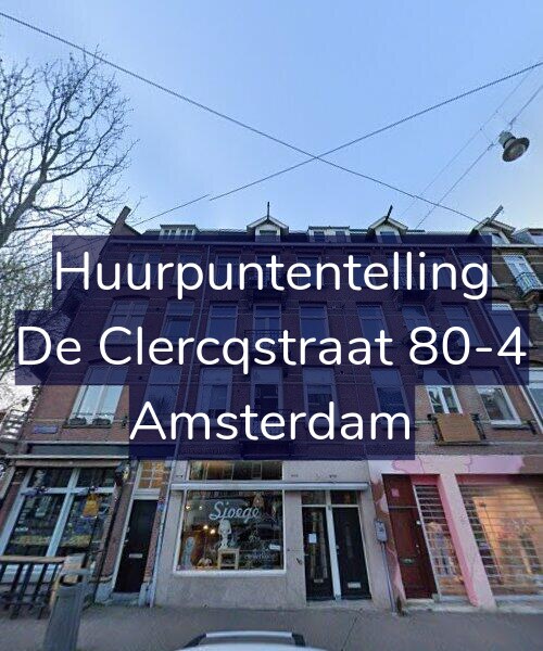 Foto gevel Huurpuntentelling voor De Clercqstraat 80-4, Amsterdam
