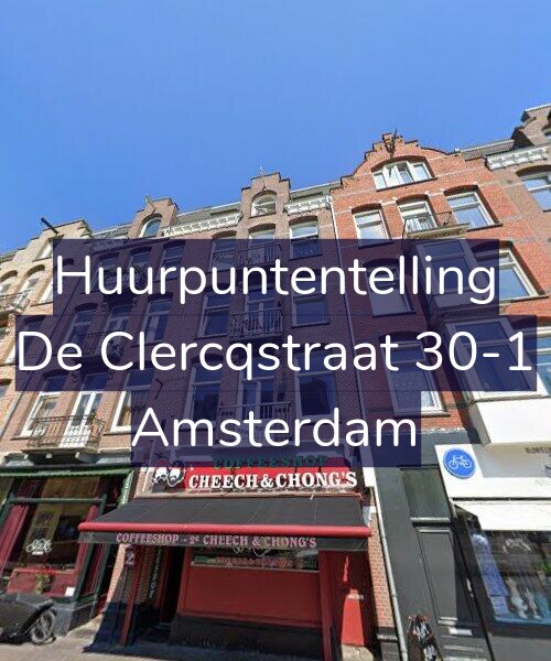 Foto gevel Huurpuntentelling voor De Clercqstraat 30-1, Amsterdam
