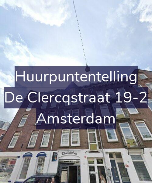 Foto gevel Huurpuntentelling voor De Clercqstraat 19-2, Amsterdam