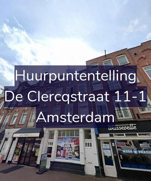 Foto gevel Huurpuntentelling voor De Clercqstraat 11-1, Amsterdam