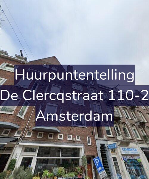 Foto gevel Huurpuntentelling voor De Clercqstraat 110-2, Amsterdam