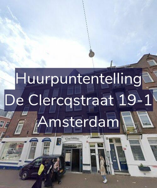 Foto gevel Huurpuntentelling voor De Clercqstraat 19-1, Amsterdam