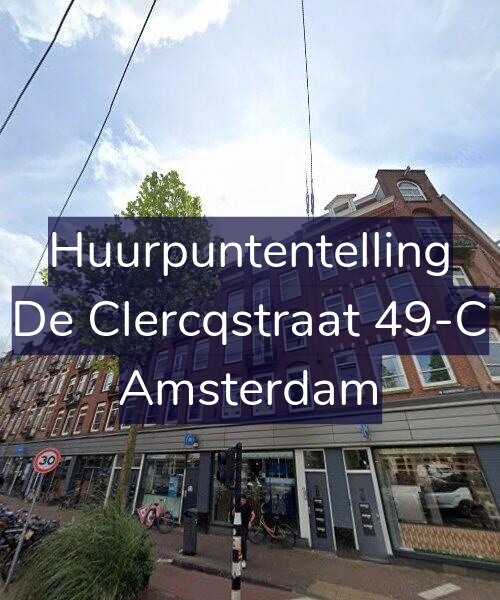 Foto gevel Huurpuntentelling voor De Clercqstraat 49-C, Amsterdam