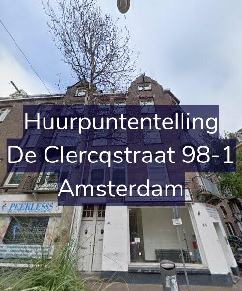 Foto gevel Huurpuntentelling voor De Clercqstraat 98-1, Amsterdam
