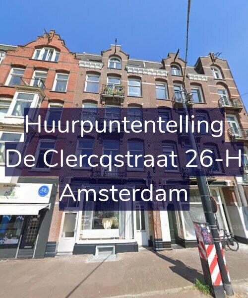 Foto gevel Huurpuntentelling voor De Clercqstraat 26-H, Amsterdam