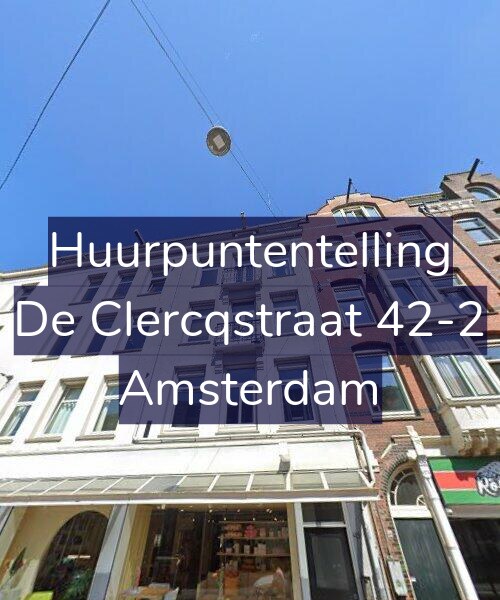 Foto gevel Huurpuntentelling voor De Clercqstraat 42-2, Amsterdam