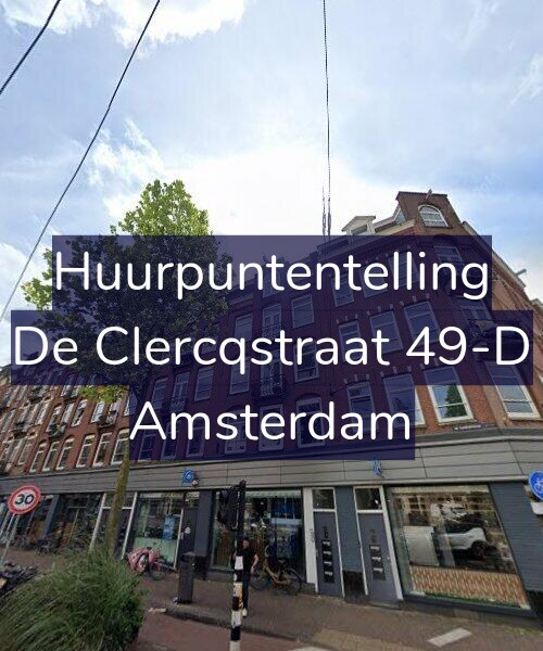 Foto gevel Huurpuntentelling voor De Clercqstraat 49-D, Amsterdam