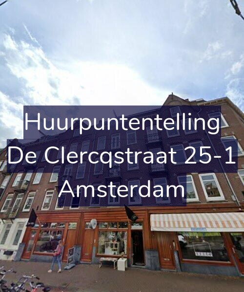 Foto gevel Huurpuntentelling voor De Clercqstraat 25-1, Amsterdam