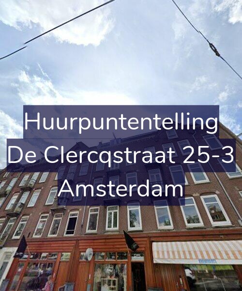Foto gevel Huurpuntentelling voor De Clercqstraat 25-3, Amsterdam
