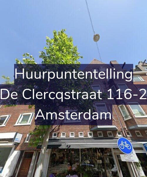 Foto gevel Huurpuntentelling voor De Clercqstraat 116-2, Amsterdam