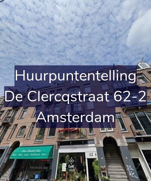 Foto gevel Huurpuntentelling voor De Clercqstraat 62-2, Amsterdam