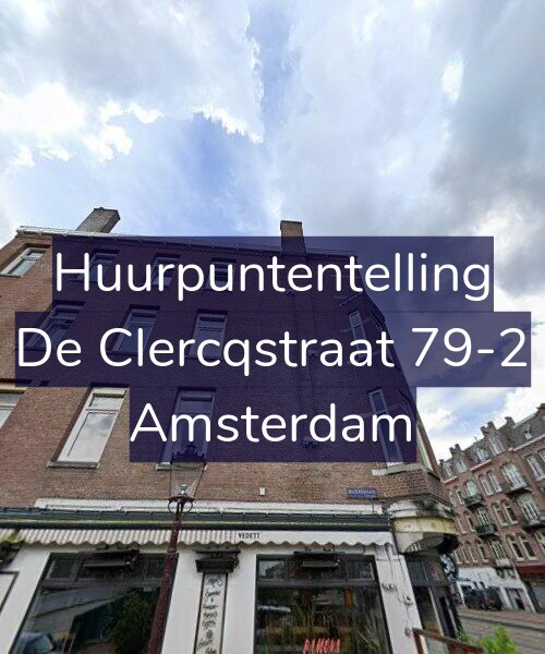 Foto gevel Huurpuntentelling voor De Clercqstraat 79-2, Amsterdam