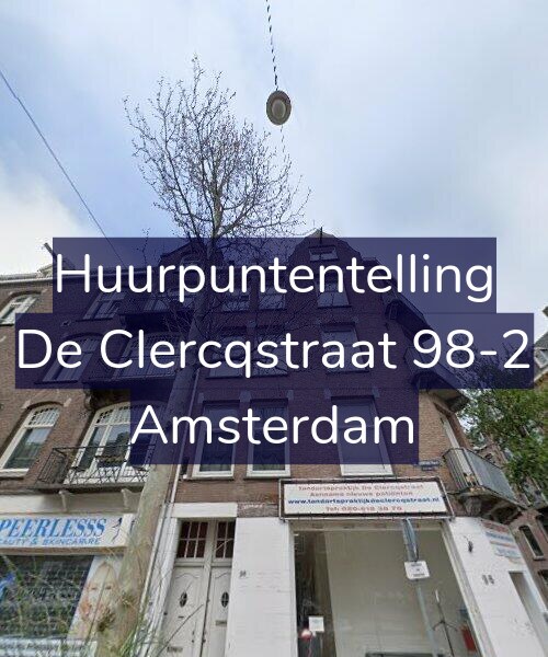 Foto gevel Huurpuntentelling voor De Clercqstraat 98-2, Amsterdam