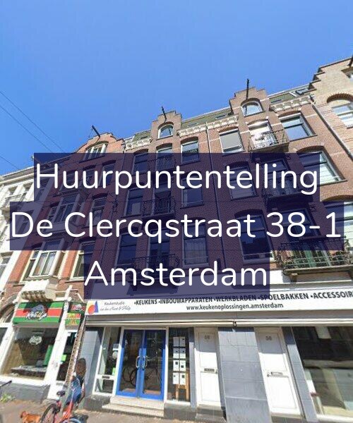Foto gevel Huurpuntentelling voor De Clercqstraat 38-1, Amsterdam