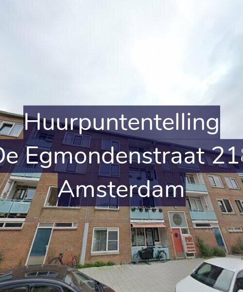 Foto gevel Huurpuntentelling voor De Egmondenstraat 218, Amsterdam