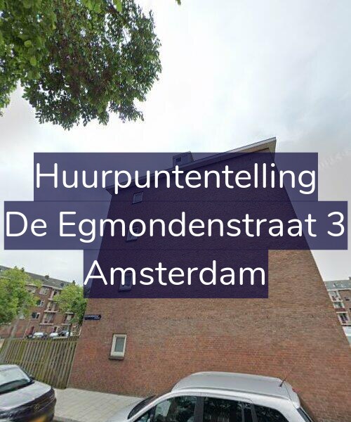 Foto gevel Huurpuntentelling voor De Egmondenstraat 3, Amsterdam