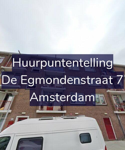 Foto gevel Huurpuntentelling voor De Egmondenstraat 7, Amsterdam
