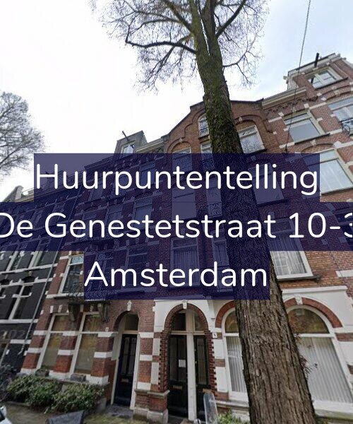 Foto gevel Huurpuntentelling voor De Genestetstraat 10-3, Amsterdam